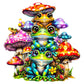 Woodbests Wooden Puzzle For Adults (260 Piece, Large, 13.3X12.8 Inches) Frog Family Puzzle Wood Puzzles Adult, Wooden Jigsaw Puzzles Unique Shape, Birthday Gifts For Adults And Kids Family Game