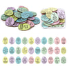 Hedeey Easter Egg Fillers,30 Pack Wooden Easter Egg Tokens for Kid,Easter Stuffers with 30 Different Engraved Sayings,Easter Egg