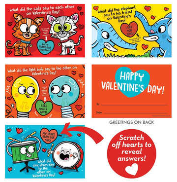 Playhouse Silly Joke Scratch-Off 28 Card Super Valentine Exchange Pack for Kids