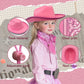 Septcity Toddler Pink Cowboy Cowgirl Hat And Bandana For Age 2-5 (Light Pink)