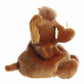 Aurora Adorable Palm Pals Mo Woolly Mth Stuffed Animal - Fun Collectible Plush for Kids and mature-themed Collectors - Perfect for Decorating Rooms and Birthday Gifts - Brown 5 Inches