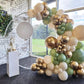 Green And Pink Balloons, 60Pcs Retro Green Pink Balloons Metallic Gold Balloons, 12Inch Sage Green Pink White Gold Confetti Ball