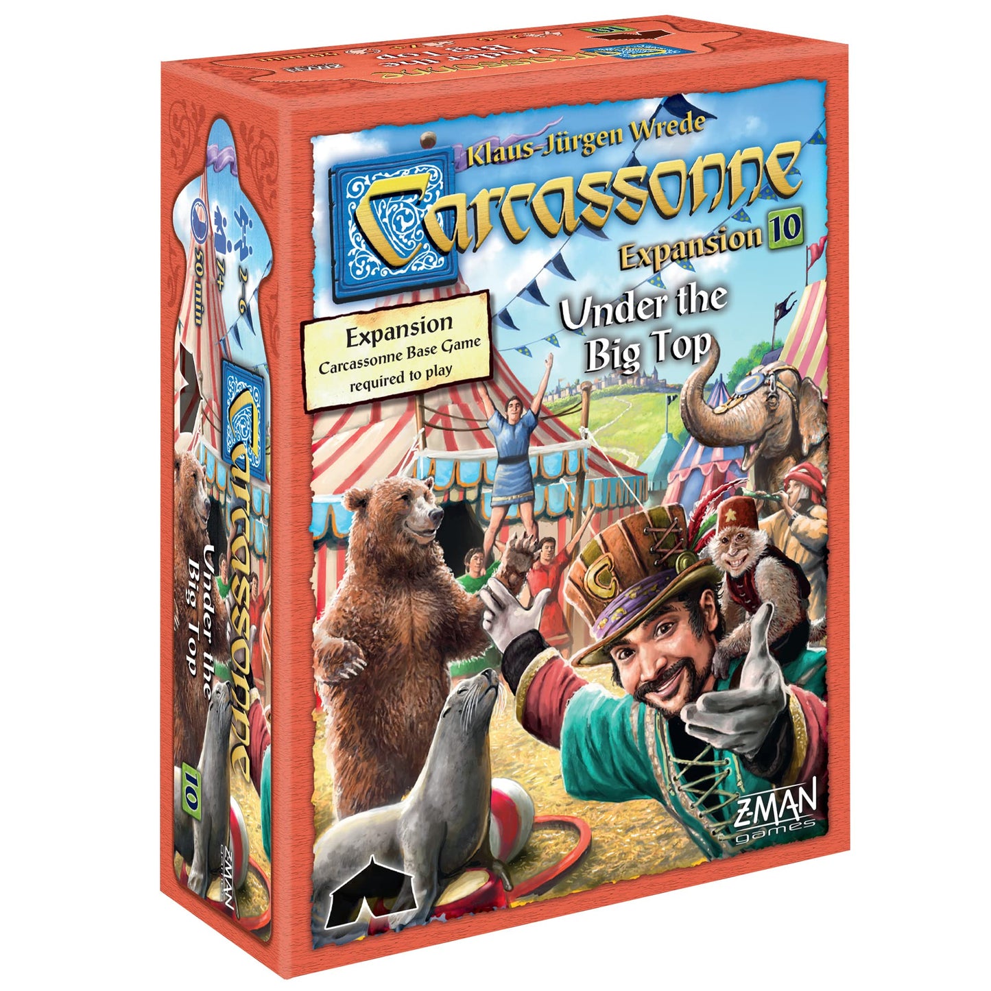 Carcassonne Under the Big Top Board Game EXPANSION - Thrilling Circus Adventures Await! Medieval Strategy Game for Kids and Adul