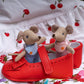 Levlovs Mouse In A Matchbox Toy Baby Registry Gift (Twins Baby Mice)