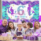 Eiurteao Mermaid 6Th Birthday Banner Decorations For Girls, Little Mermaid Themed Happy 6 Birthday Background Sign Party Supplie