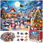 500 Piece Christmas Puzzle For Adults And Kids Santa'S Secret Village Jigsaw Puzzle With Irregular Shape Christmas Puzzle Gift F