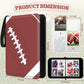 Trading Card Binder with Sleeves  4-Pocket Football Card Binder enhanced 440 Double Sided Pocket PU Card Collection Binder  Display Case with Football Card Sleeves Card Holder Protectors Set