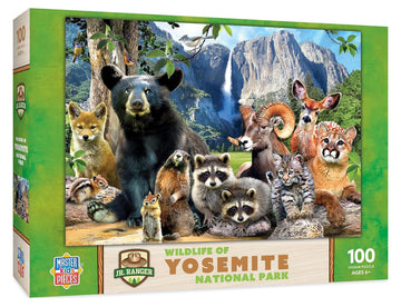 Masterpieces - 100 Piece Jigsaw Puzzle For Kid 6+ Years, Wildlife Of Yosemite National Park, Educational And Fun Game, Gift Idea