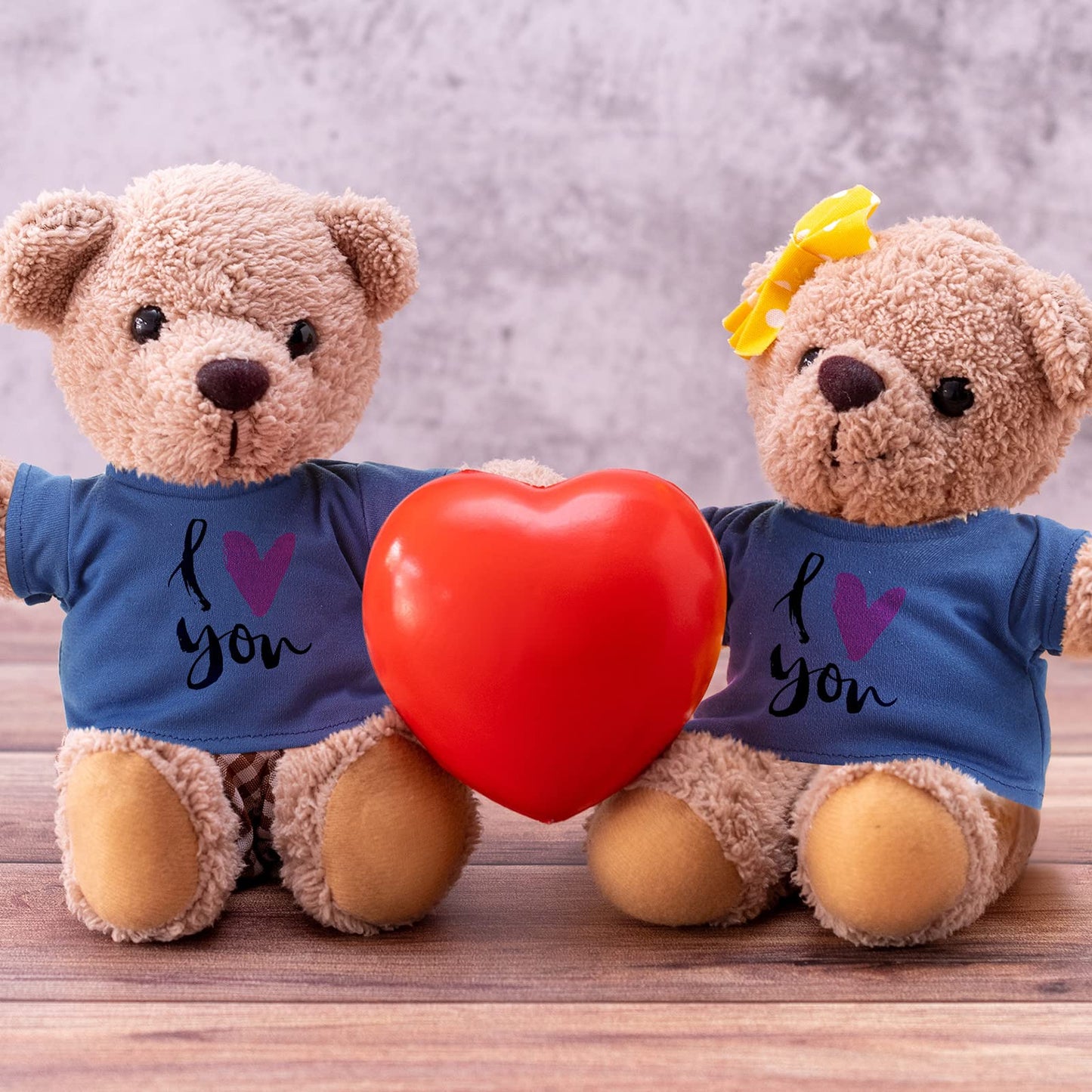 Skylety 6 Pcs Bear Clothes Basic Bear Tee Shirt Classic Stuffed Animal T Shirt Plush T Crew Neck Clothes For Stuffed Doll With 14 - 18 Inch(Blue)