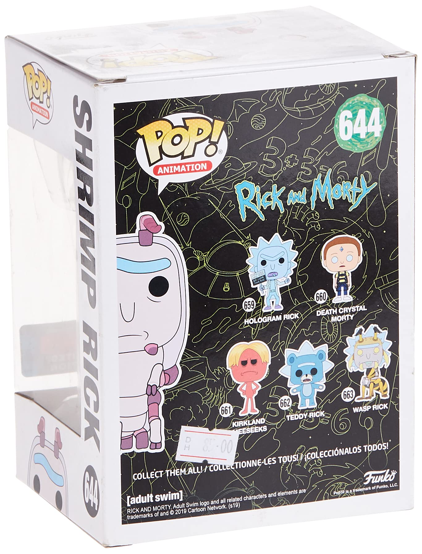 Funko Pop! Rick And Morty Shrimp Rick 644 Nycc Shared Sticker Exclusive
