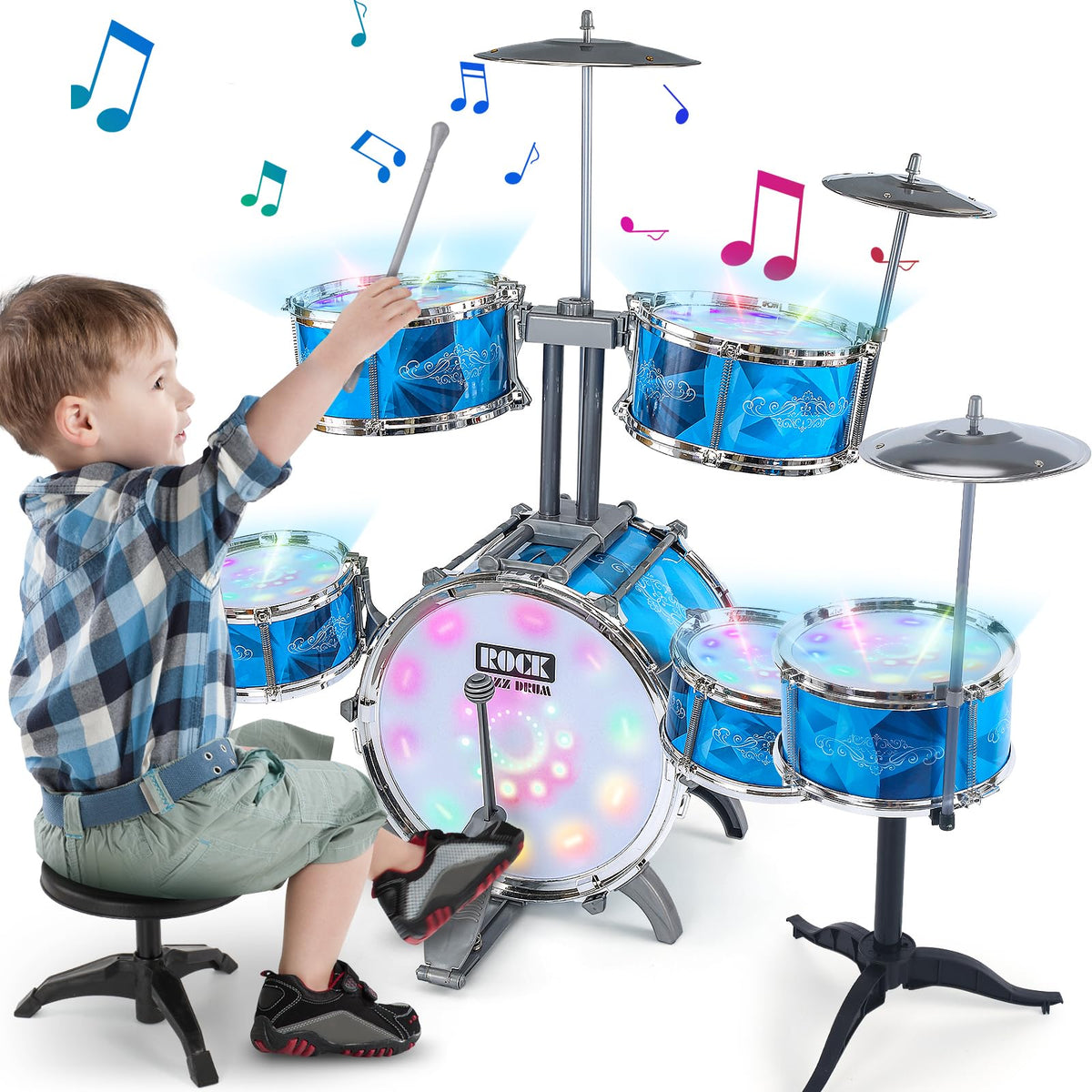 Drum Set For Toddlers 13, Big Drum Set