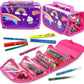 GirlZone Arts and Crafts Fruit Scented Markers and Pencil Case For Girls, Great Gifts For Girls