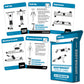 Palace Learning 3 Pack Exercise Cards - Dumbbell, Bodyweight & Yoga, Laminated, 2.5" x 3.5", Model: 3PK-DUM-BODY-Y