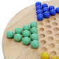 We Games Classic Wooden Chinese Checkers Set With Glass Marbles - 11.5 In