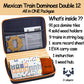 Bucher&Rossini Double 12 Dominoes Set with 4 Racks, Hard EVA Case, for Adults & Kids, Mexican Train Game