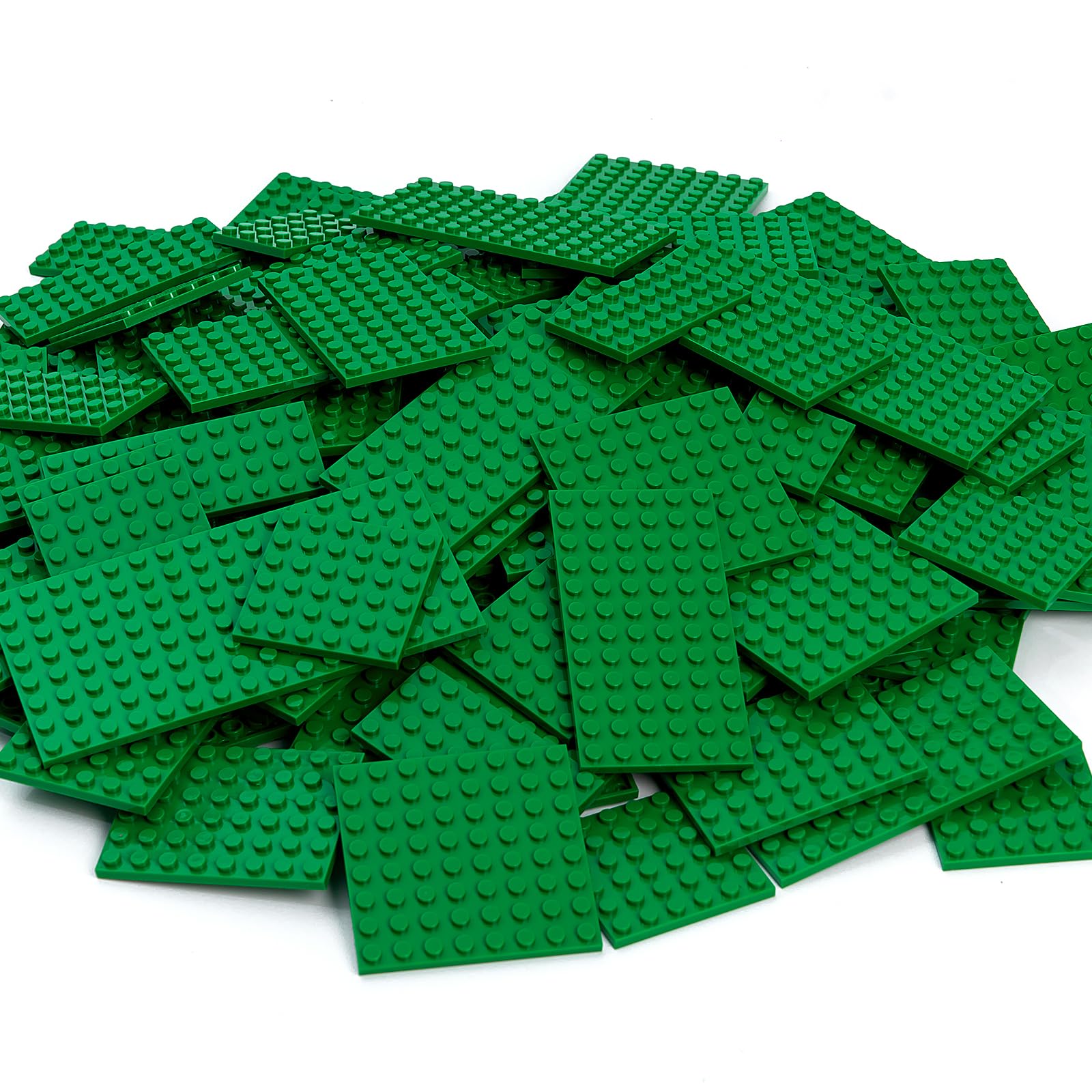 Mannidoo 110 Pieces Classic Building Plates, 11 Sizes Small Baseplates Multipacks - Compatible With All Major Brands Pieces, Fla