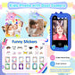 Kids Smart Phone for Girls Boys - Kids Cell Phone Toys Ages 3-10 with Touchscreen, Dual Camera, Music Player, 17 Games Toddler L