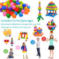 Kashiaote Kids Toys Interlocking Learning Set, Stem Construction Set - Ages 3+ Stem Toys 300 Pcs - 9 Colors
