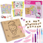 Hello Kitty Sanrio Scrapbook Kit for Girls with Notebook Stickers Stamps Gel Pens Kawaii Art Supplies Cute Gifts for Girls