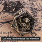 ManChDa Mini Metal DND Dice Set Hollow D20 Necklace Dice DND Case Metal Dice Set DND Keychain 7PCS Dice Set Bronze Green