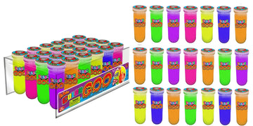 Ja-Ru Dr. Wacko'S Colorful Slime Goo (24 Tubes Assorted) Squishy Sensory Slime Pack For Kids & Adults, Boys & Girls. Stress Relief Toy. Party Favor Easter Basket Christmas Stocking Stuffers. 5437-24S
