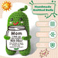 Mothers Day Gift for Mom from Daughter or Son - Funny Crochet Pickle Plush with Heart Card, Cute Handmade Present, Unique Stocki