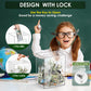 Piggy Bank For Adults Kids, Vcertcpl Acrylic Clear Piggy Bank With Lock Money Saving Box For Cash Saving, Openable Adults Piggy Bank For Real Money Bank Coin Bank Change Jar