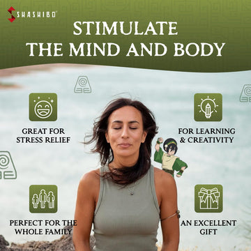Shashibo Avatar The Last Airbender Shape Shifting Box - Award-Winning, Patented Magnetic Puzzle Cube W/ 36 Rare Earth Magnets - Fidget Transforms Into Over 70 Shapes (Avatar - Earth)