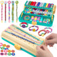 Hewaurorion Friendship Bracelet Making Kit Toys, Arts and Crafts String Maker Tool for Kids Ages 8-12, Bracelet DIY Christmas Bi