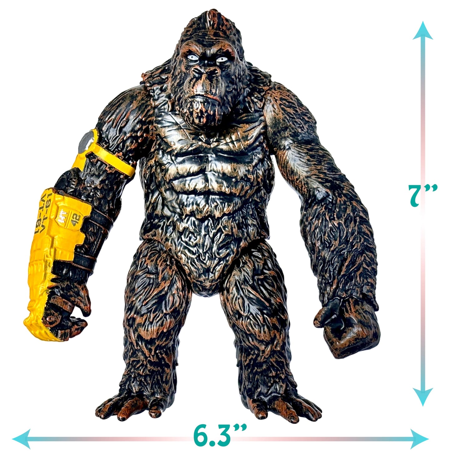 Twcare King Kong: The New Empire, Dinosaur Dragon Attack Action Figure 7    Fight Mode Gorilla Ape Solid Wild Movie Series, Trav