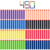 Kiseer 480 Pcs Colorful Refill Darts Bullets Ammo Pack For Nerf N-Strike Elite Series Blasters