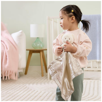 GUND Baby Angel Bear Lovey, Spiritual Teddy Bear Lovey Made from Recycled Materials, Plush Lovey Blanket for Babies and Newborns