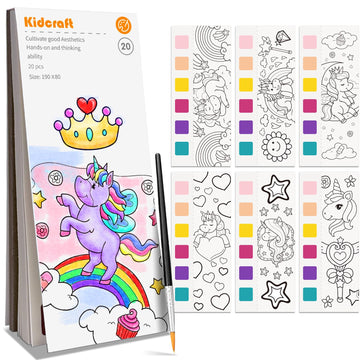 Paint With Water Coloring Books For Kids, Pocket Mess Free Watercolor Painting Kit, Water Color Paint Set Arts And Crafts Gift F