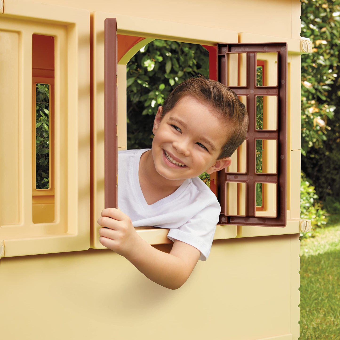 Little Tikes Cape Cottage Playhouse With Working Door, Windows, And Shutters - Tan, Toddlers Ages 2+ Years