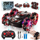 Uregoio Gesture Sensing RC Stunt Car with LED Lights, Double-Sided Flips Driving 360 Rotating, Sidesway, 2.4GHz 4WD Hand Control
