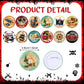 Capoda 60 Pcs Pirate Party Decorations Include 30 Pirate Rubber Bracelets and 30 Pirate Button Pins Badges for Birthday Adventur