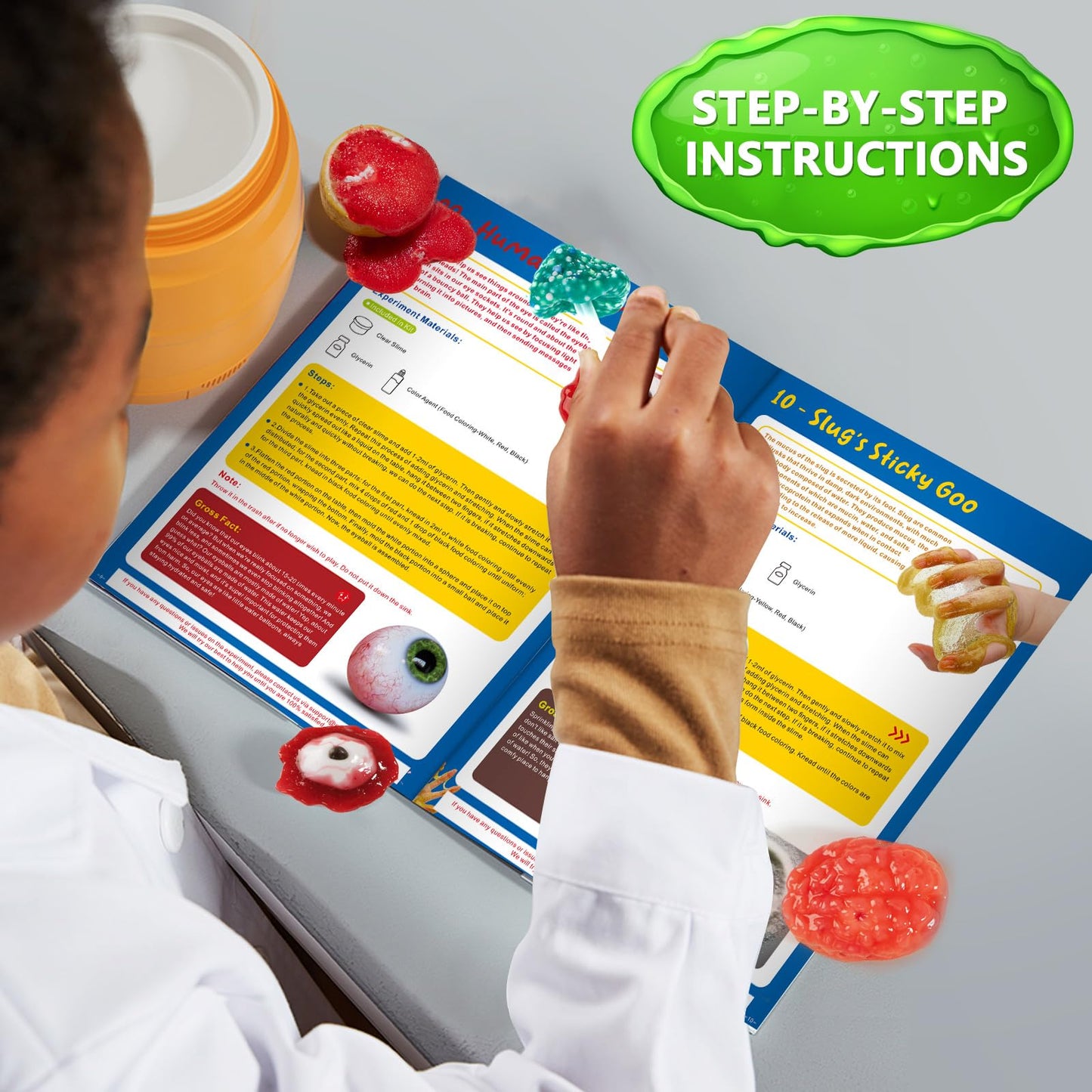 Greek Science Boys First Gross Science Kit For Kids Age 6-8 8-12, Science Slime Kit For Boy, Christmas Birthday Gift Ideas For B