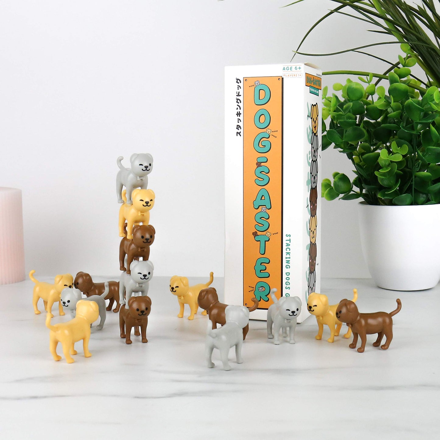 Gift Republic Dogsaster Family Fun Stacking Game - Multicolor Plastic - Model GR670020