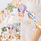 Qesfir Adjustable Baby Stroller Arch Toys - Car Seat Toys Play Arch Crib Bassinet Toy Activity Arch With Fascinating Toy For Sti