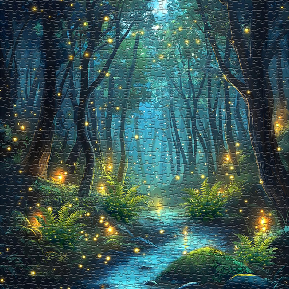 Impossible Puzzles for mature-themed 1000 Pieces  Magic Forest Fantasy Puzzle Nature Difficult Challenging Jigsaw Puzzles