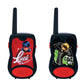 LEXiBOOK  Miraculous  Walkie Talkies  200m  Communication Set for Kids  2 Communication Channels  Belt Clip  Black/Red  TW12MI