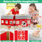 Gmaophy Farm Animals Toys For 3+ Year Old Toddlers Girls Boys, Big Wooden Barn Farm With Figures Animals Toy For Kids, Farm Playset Educational Learning Toys, Ideal Christmas Birthday Gifts