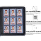Toploader Binder  Holds 360 Top Loaders - 9-Pocket Top Loader Binder for 3 x 4 Rigid Card Holders for Trading Cards or Sports Cards  Model B - Classic Black