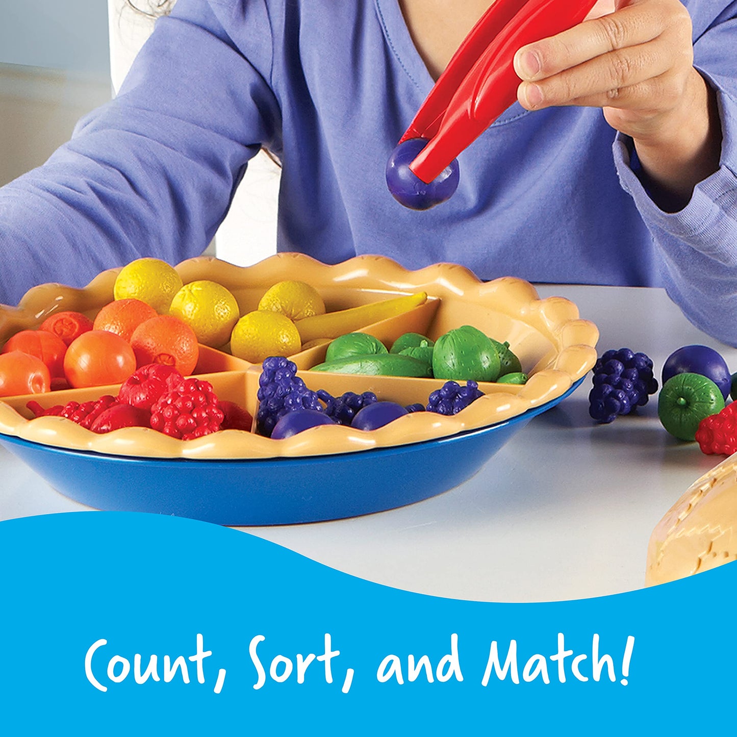 Learning Resources Super Sorting Pie - 68 Pieces, Ages 3+ Toddler Fine Motor Toy, Preschool Learning Games, Develops Counting an