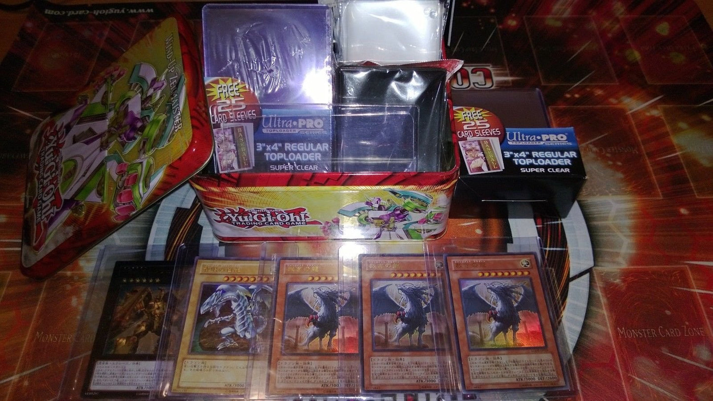 Lot Of 100 Mint Yugioh! Super Mega Cards Plus 4 Rares Plus Holo Super/Ultra Rare Inserted!