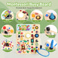 Grarain Busy Board - Montessori Toy for Toddlers 1-3 Years, Travel-Friendly, Wood, Dinosaur Busy Board V2