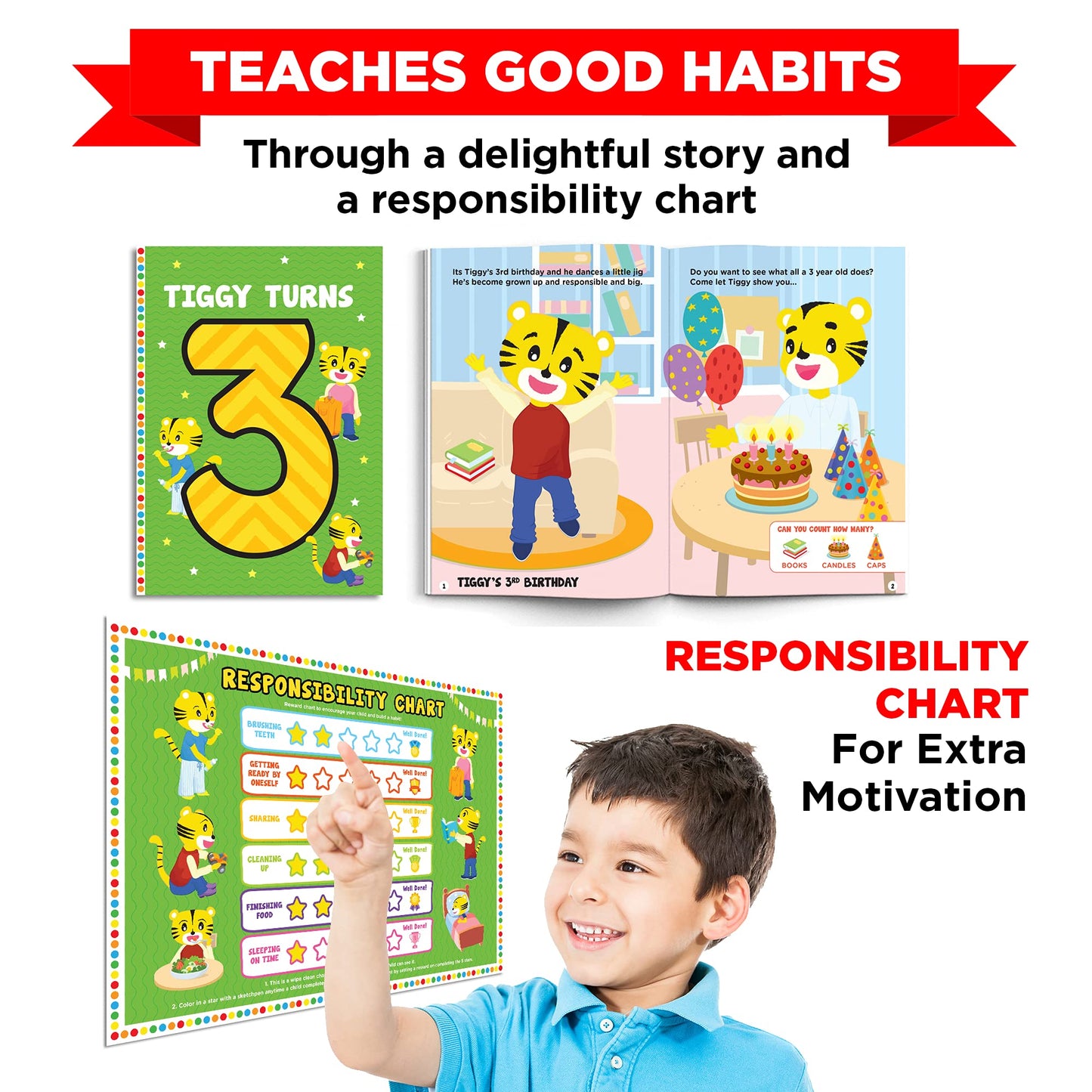 Learnabee Multicolor Learning Toys for 3 Year Olds | Educational Board Books & Fun Activities | Perfect Gift for Kids