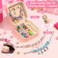 Charm Bracelet Making Kit for Girls, 140 PCS DIY Craft Bead Sets Jewelry Making Kit for Teen Girls Age 8-12, Portable Bracelet O