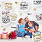 Aoriher 12 Sheet Happy Mother'S Day Balloon Labels Stickers Letter Balloon Stickers I Love You So Much Party Stickers Decals For Diy Transparent Balloon Happy Mother'S Day Decoration