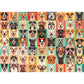 1000 Pieces Jigsaw Puzzles For Adults - Vibrant Dog Faces - Fun And Challenging Dog Puzzle For Family And Friends - Challenging